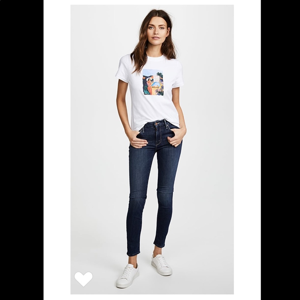 Mother▪️Mid Rise the Looker “Here Kitty Kitty” Skinny Jeans. Sz 26